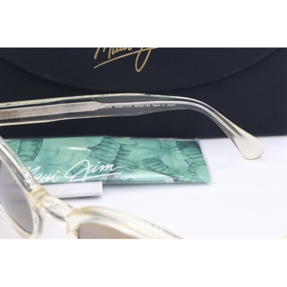 Maui Jim Joy Ride M J841-21D Light Pink Oval Sunglasses Brown polarized Lens - Picture 7 of 8